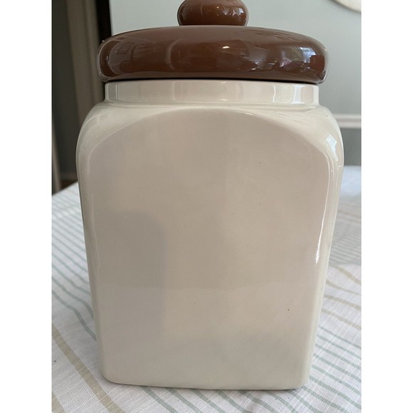 Vintage Otagiri Yellow Victorian Cookie Canister Jar Handcrafted in Japan - Picture 7 of 10